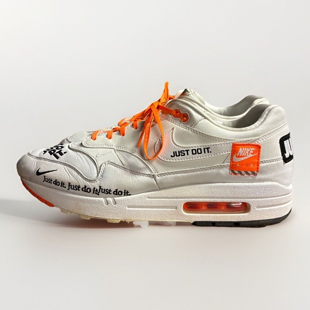 Nike Air Max 1 Just Do It Pack White Sneaker 917691-100 Men’s 12